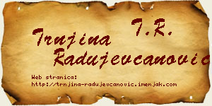 Trnjina Radujevčanović vizit kartica